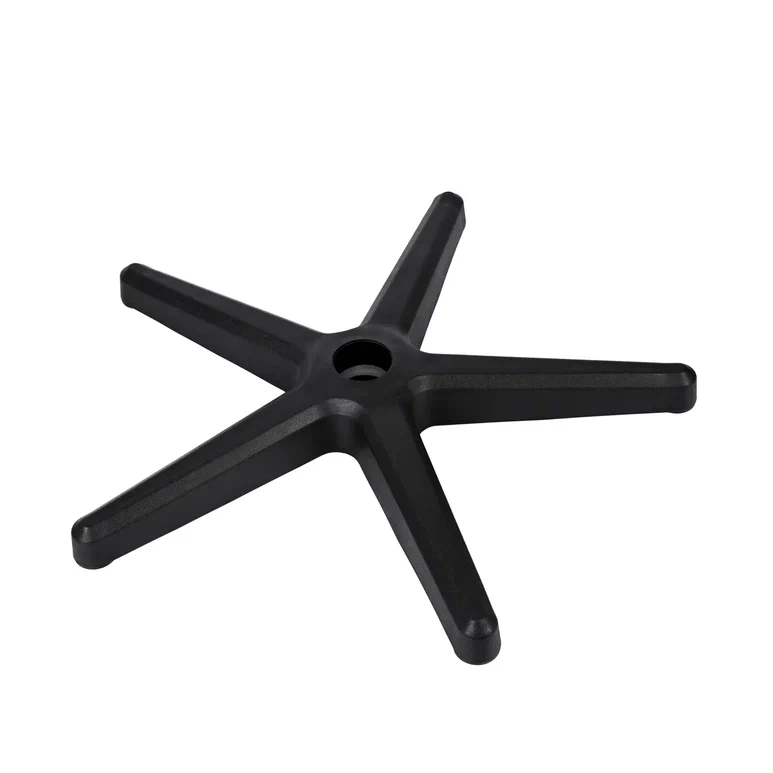 7000844	Крестовина для операторского кресла ПП с металлическим кольцом черная 